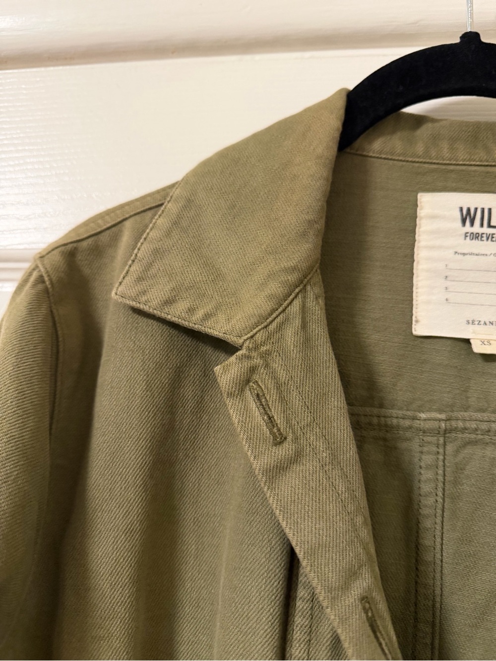 Sezane XS Khaki Will Jacket - Picture 6 of 6